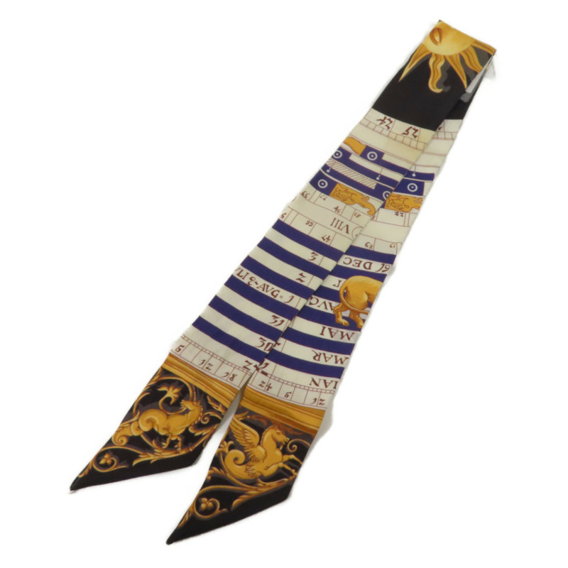 HERMES 絲質Twilly絲巾-1