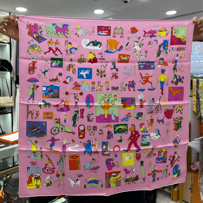 Hermes 愛马仕 自由方巾 70✖️70厘米 全新-0