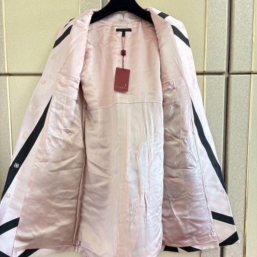 57）全新Shiatzy Chen夏姿正品粉紫色拼接設計背心洋裝 42號 原價45800-5