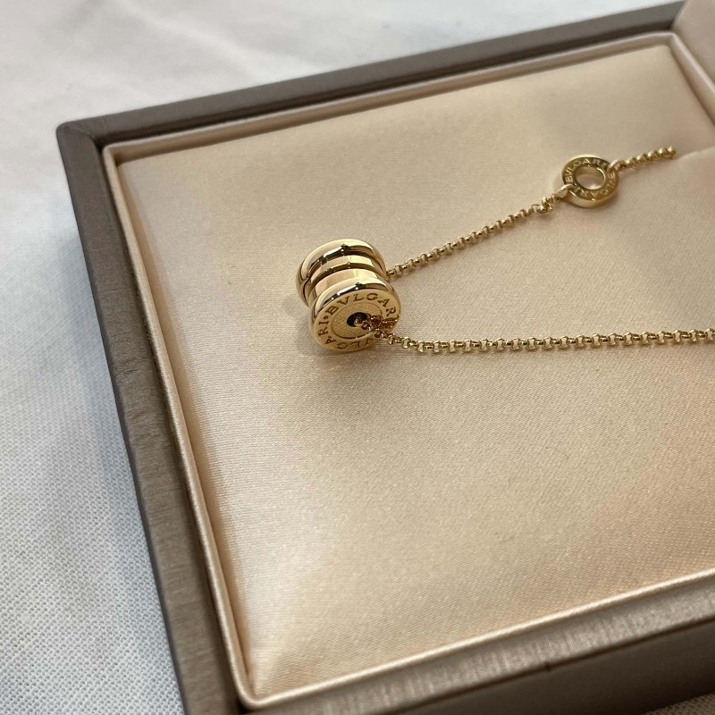 現貨 BVLGARI  K金彈簧項鍊mini-4