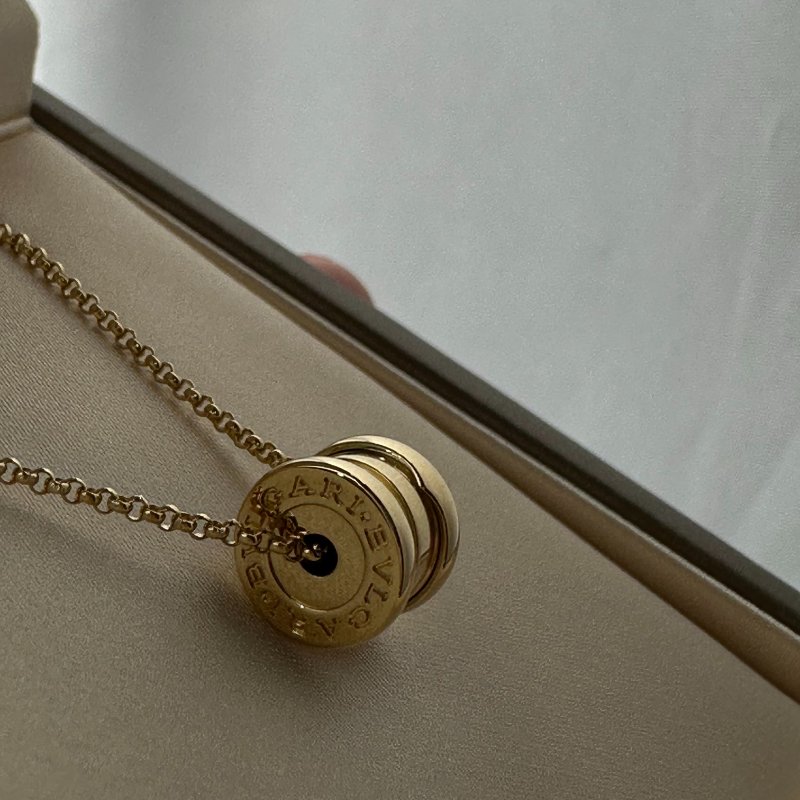 現貨 BVLGARI  K金彈簧項鍊mini-5