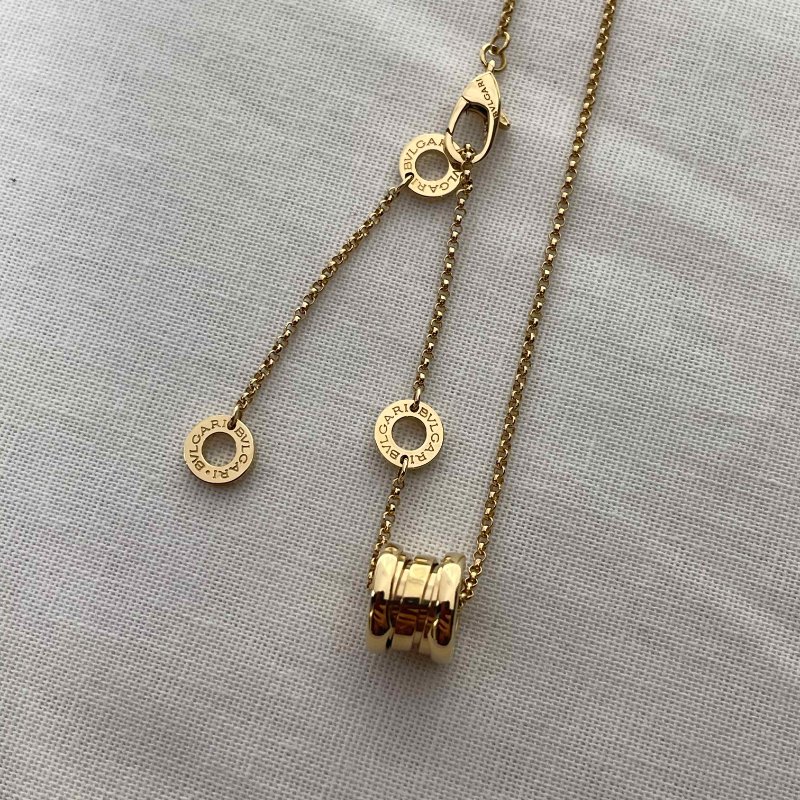 現貨 BVLGARI  K金彈簧項鍊mini-6