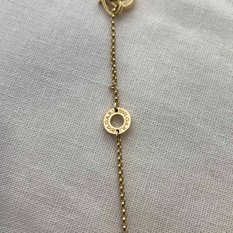 現貨 BVLGARI  K金彈簧項鍊mini-7