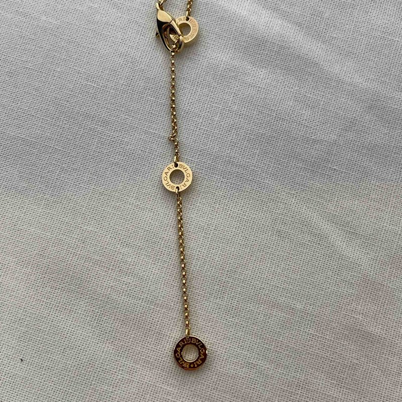 現貨 BVLGARI  K金彈簧項鍊mini-8