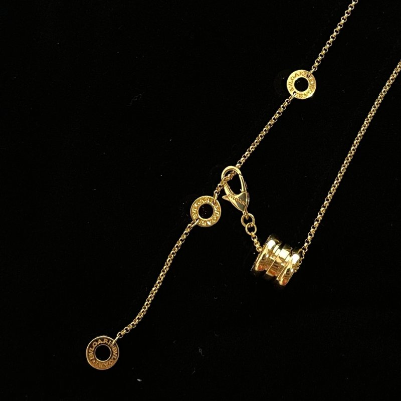 現貨 BVLGARI  K金彈簧項鍊mini-2