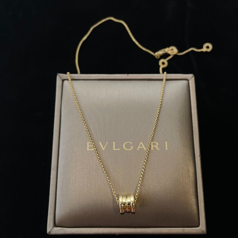 現貨 BVLGARI  K金彈簧項鍊mini-3