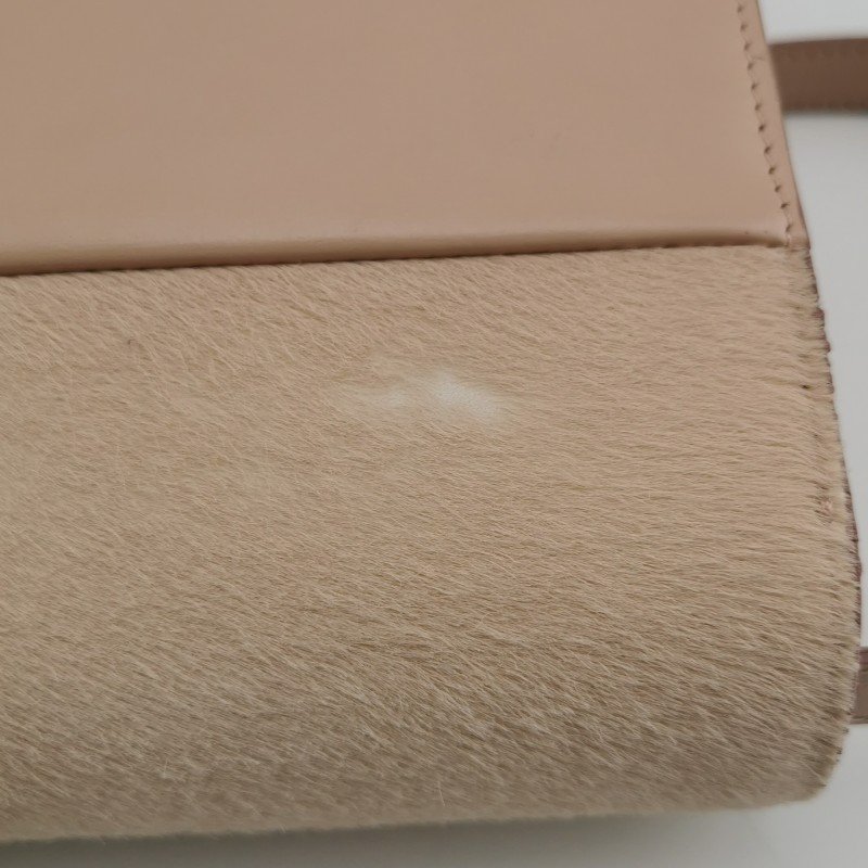 Celine Classic Box 豆腐包 中號 牛皮 馬毛 純色 按壓式 鎖扣 斜背包-10