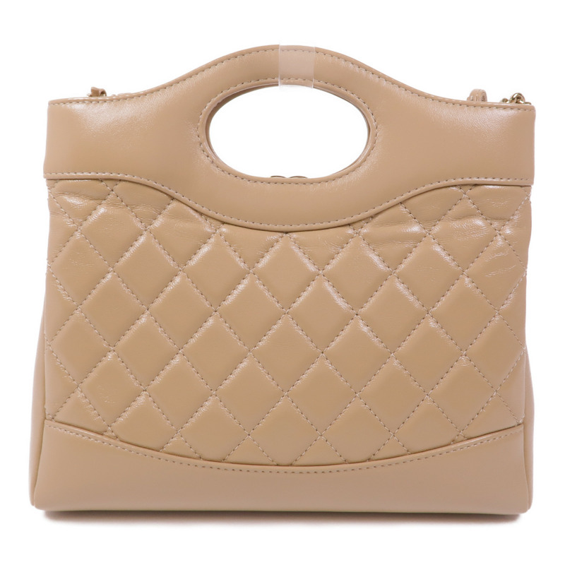 CHANEL 羊皮皮革Chanel 31 Mini金扣手挽肩背兩用袋-1