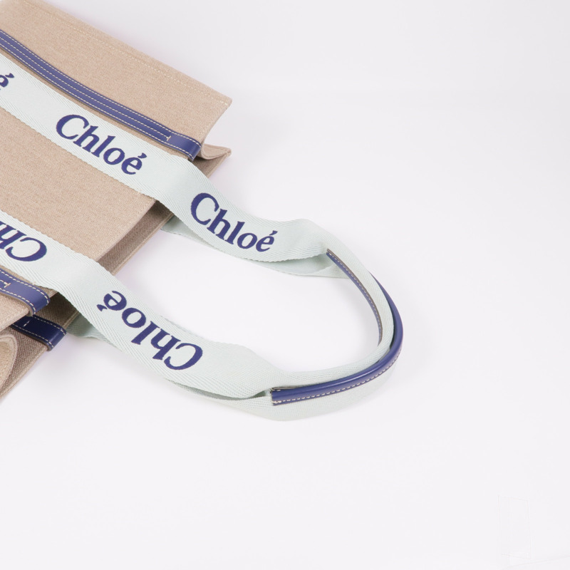 Chloe 帆布Woody Tote Bag Medium肩背袋/手挽袋-4
