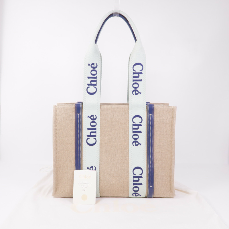 Chloe 帆布Woody Tote Bag Medium肩背袋/手挽袋-13