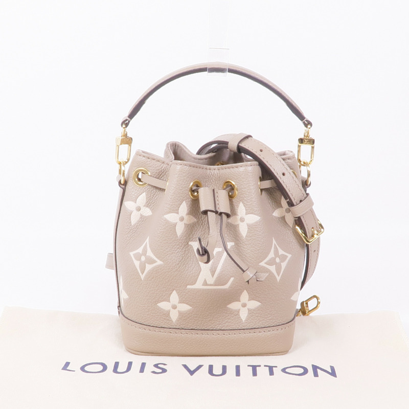 LOUIS VUITTON Monogram Empreinte Nano Noe金扣手挽肩背兩用袋-13