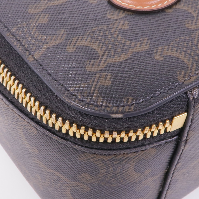 CELINE 塗層帆布Triomphe金扣鏈帶肩背袋-6