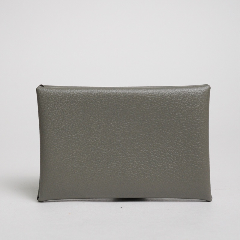 Hermes Calvi Card holder 大象灰-0