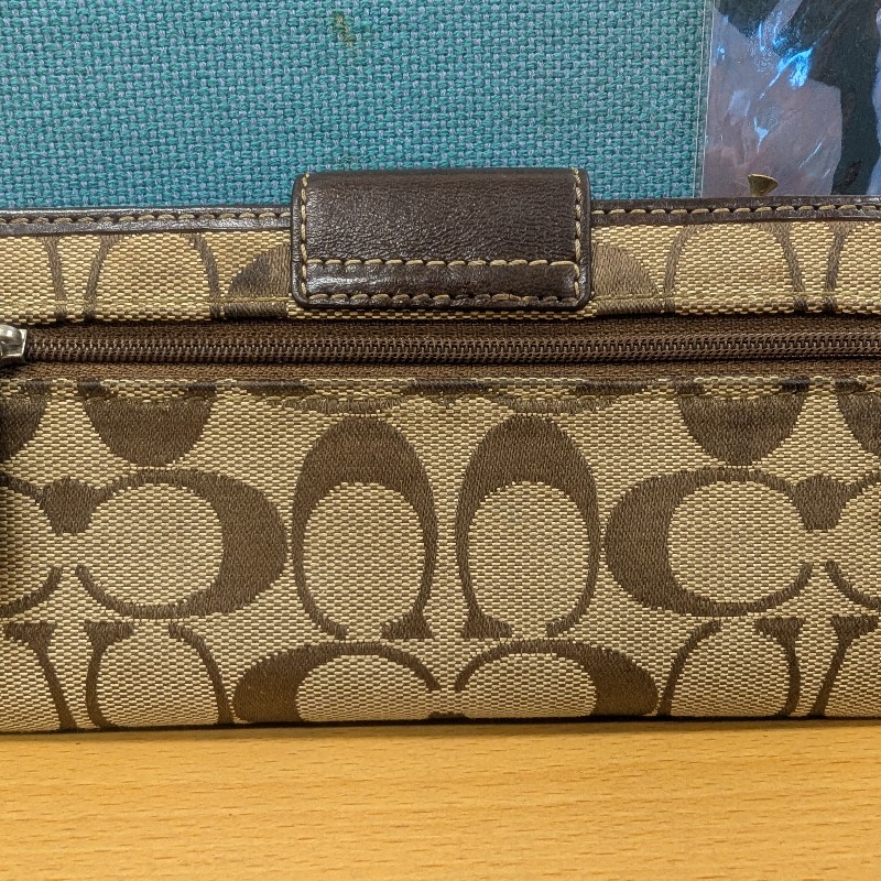 COACH 蔻馳 經典長夾 釦式皮夾女夾 (內裡紫)-5