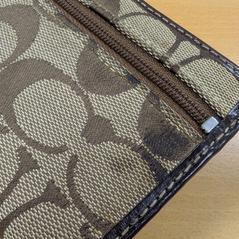 COACH 蔻馳 經典長夾 釦式皮夾女夾 (內裡紫)-12