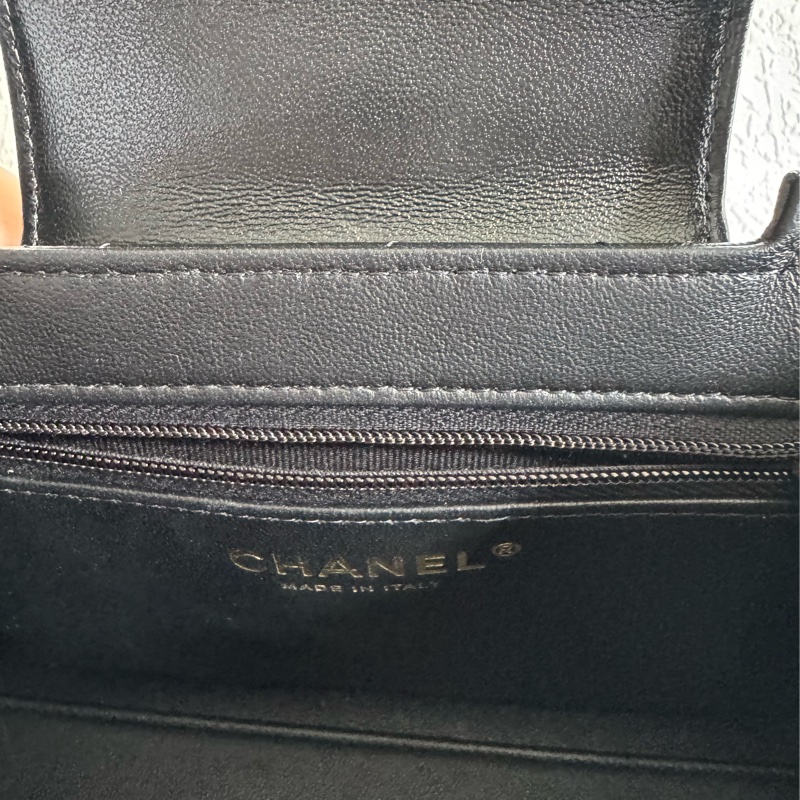 Chanel黑菱格羊皮mini kelly手提兩用包 比專櫃甜😍-15