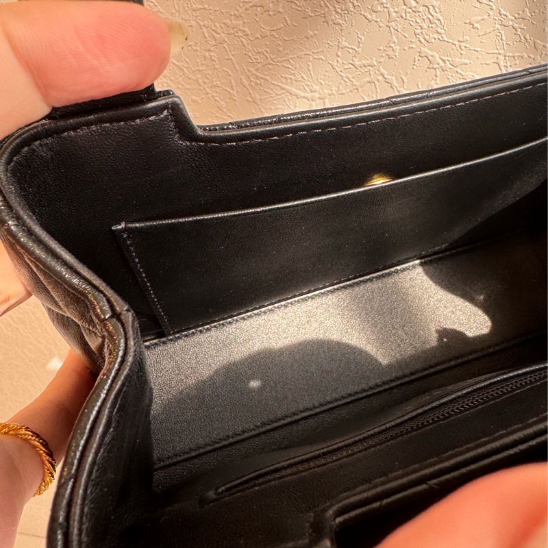 Chanel黑菱格羊皮mini kelly手提兩用包 比專櫃甜😍-27