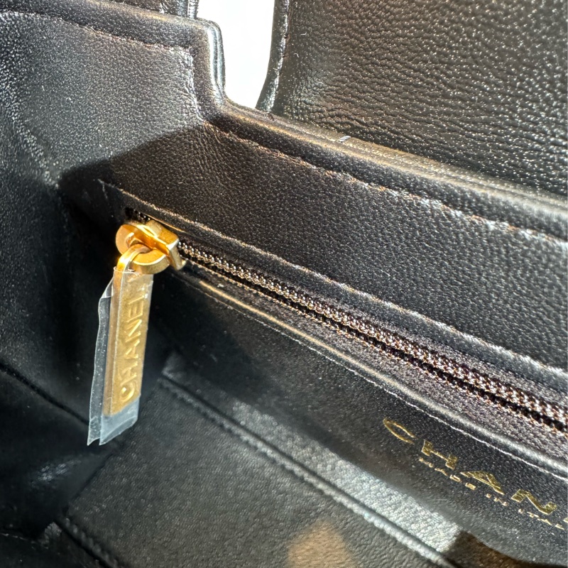 Chanel黑菱格羊皮mini kelly手提兩用包 比專櫃甜😍-36