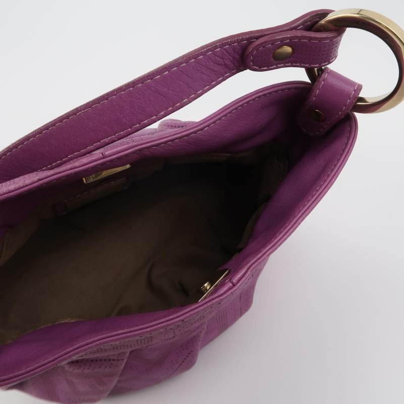 Fendi 牛皮 雙F 老花 字母 Logo 吊飾 手提包-6