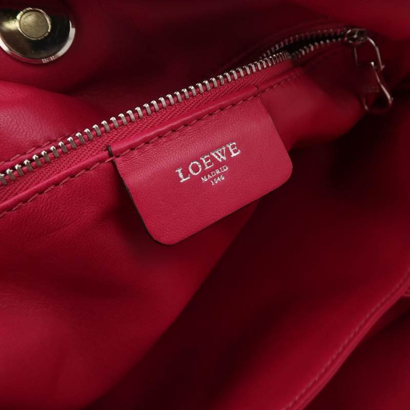 Loewe Flamenco 蛇皮 繩結 設計 斜背包-6
