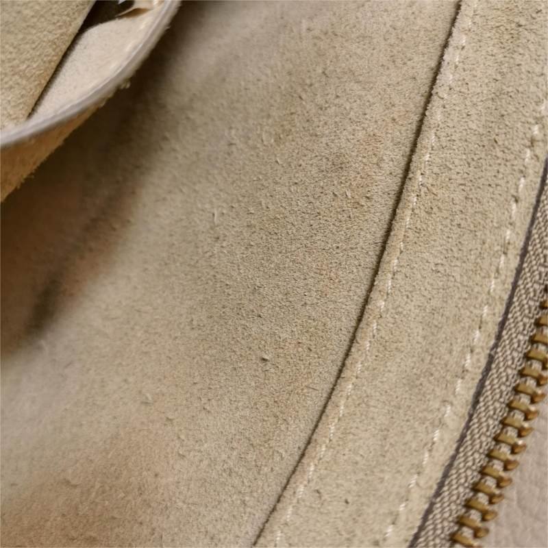 Chloe Pixie 小號 牛皮 翻毛皮 拼色 半月形 鑲片 斜挎包 單肩包-8