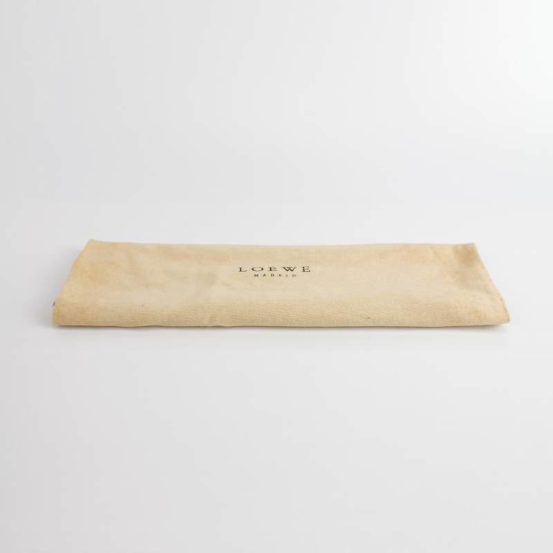Loewe 牛皮 純色 字母 Logo 壓印 手提包-8