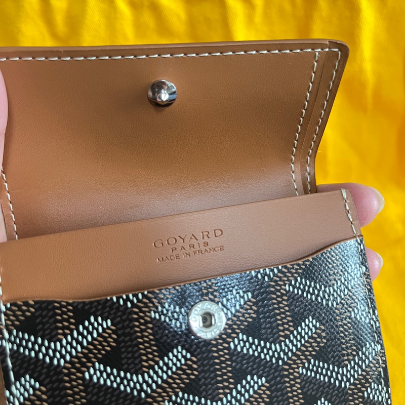 全新❗️Goyard(卡其色）卡夾零錢包-9