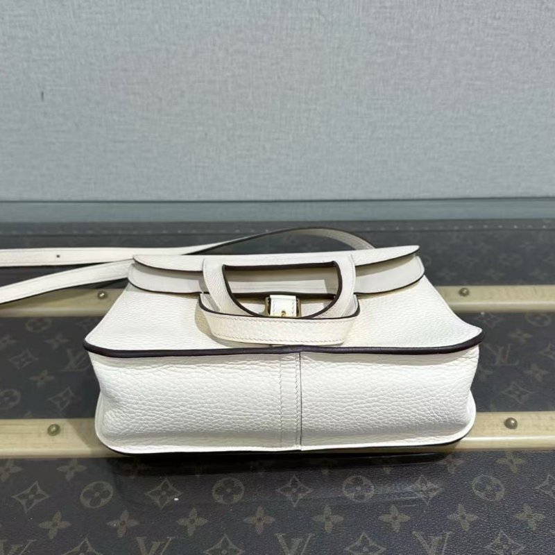 ✨ HERMES奶油白 halzan25 25*17*8 99新配件塵袋盒子-3