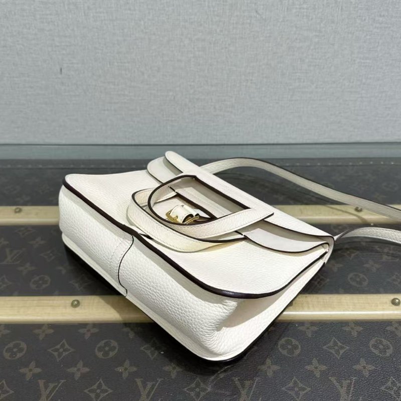 ✨ HERMES奶油白 halzan25 25*17*8 99新配件塵袋盒子-4