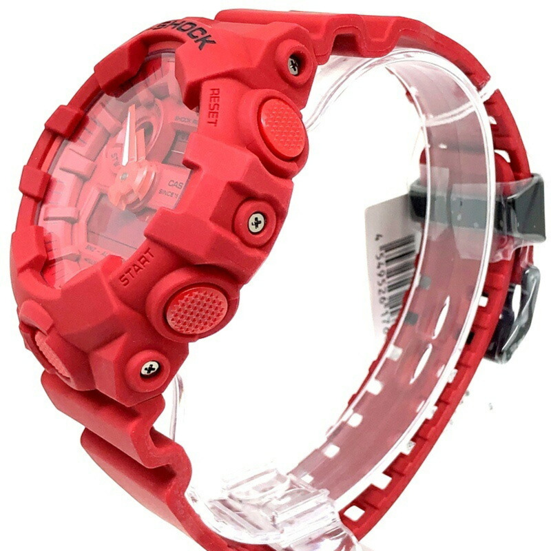 G-SHOCK CASIO GA-735C-4A 35週年紀念款紅色腕錶，霧面飾面，大錶殼，指針/數字顯示，2018年1月發售，三國丘店-2