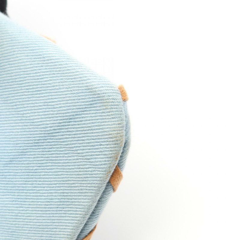 CHANEL Matelasse 鏈條單肩包 牛仔布 藍棕色 SHW 二手 女款-6