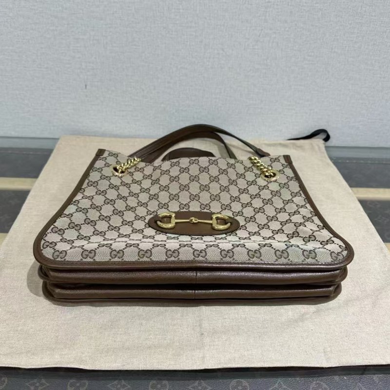 ✨GUCCI 1955手提肩背托特包35.5*24.5*12 98新配件塵袋盒子-3