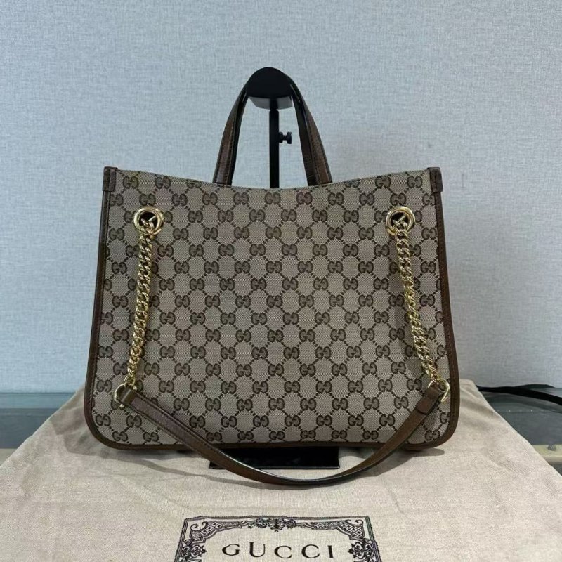 ✨GUCCI 1955手提肩背托特包35.5*24.5*12 98新配件塵袋盒子-5
