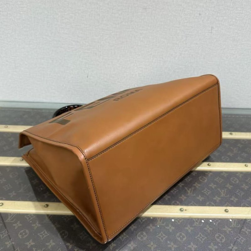 ✨FENDI 焦糖色 sunshine陽光托特包 41*34*18 98新配件塵袋-2