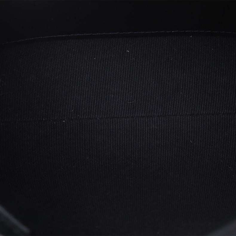 黑色 荔枝皮革C 鐳射標 淺金扣 coco crush菱格紋手柄 飯盒包-5