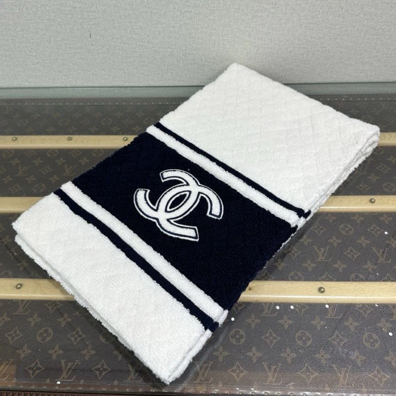 CHANEL 滑雪系列雙c山羊絨190圍巾披肩190*29cm 99新配件塵袋-3