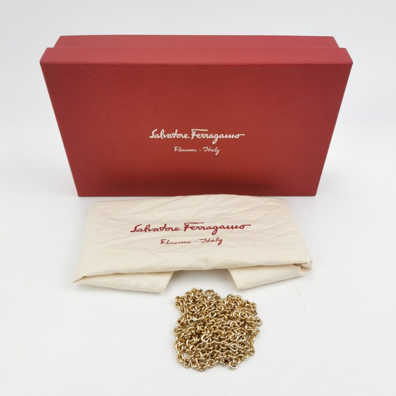 Salvatore Ferragamo Vara 牛皮 拼色 蝴蝶結 斜背包 單肩包-8