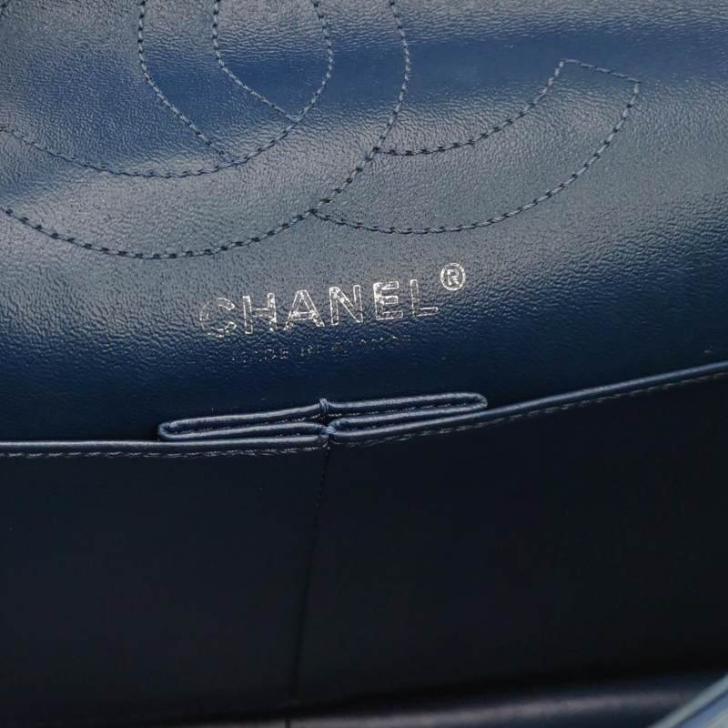 Chanel 2.55 Flag Bag 經典款 大號 漆皮 菱格 絎縫 長方形 旋扣 單肩包-7