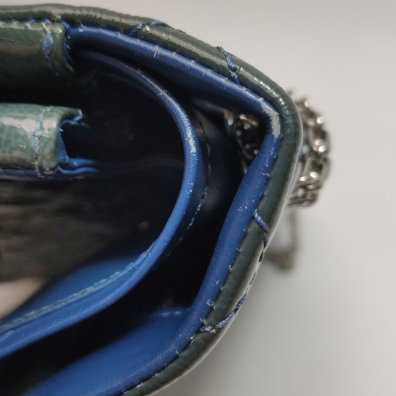 Chanel 2.55 Flag Bag 經典款 大號 漆皮 菱格 絎縫 長方形 旋扣 單肩包-13