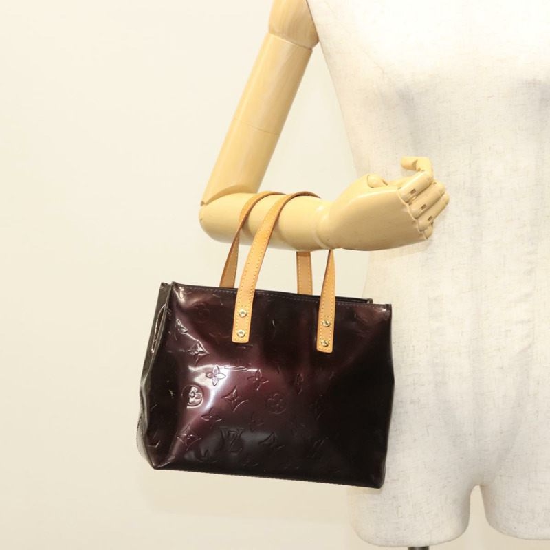 【日本直送】路易威登 Monogram Vernis Reade PM 手提包 Amarante M91993 LV 授權 ep10373-21