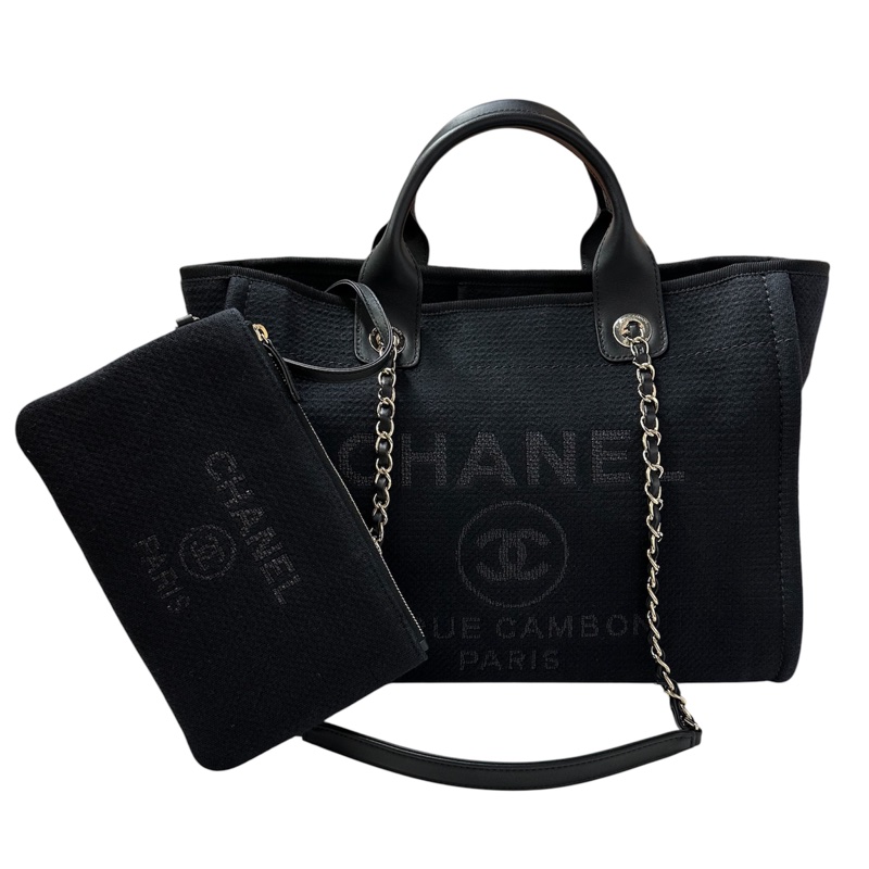 Chanel AS3351 Deauville Tote Bag mm 黑色-1