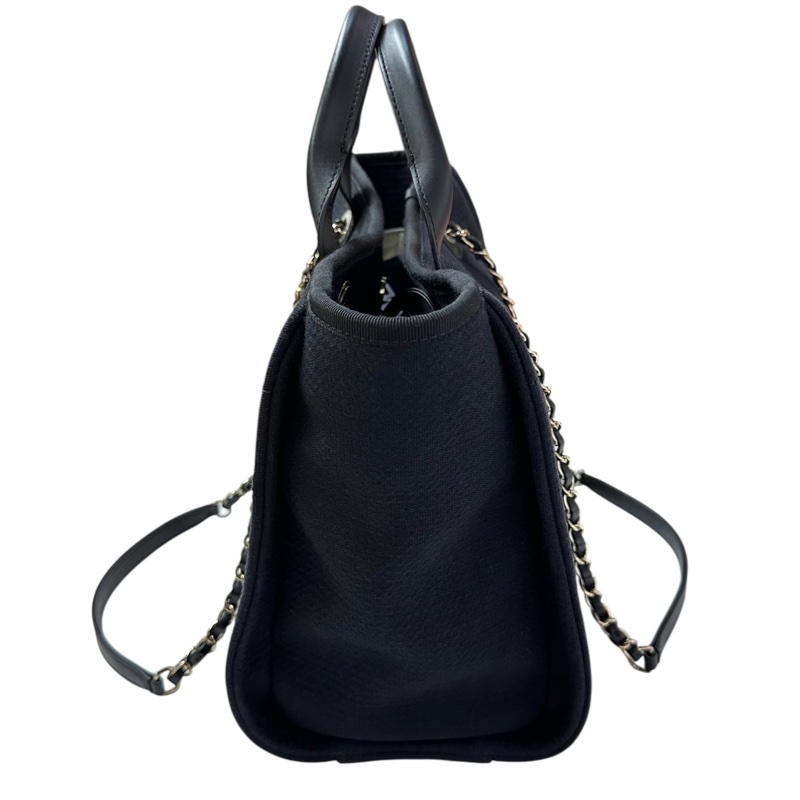 Chanel AS3351 Deauville Tote Bag mm 黑色-12