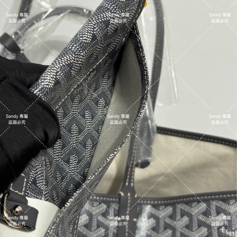 🩶Goyard小號pm 托特包高級灰 全新全配🩶-50