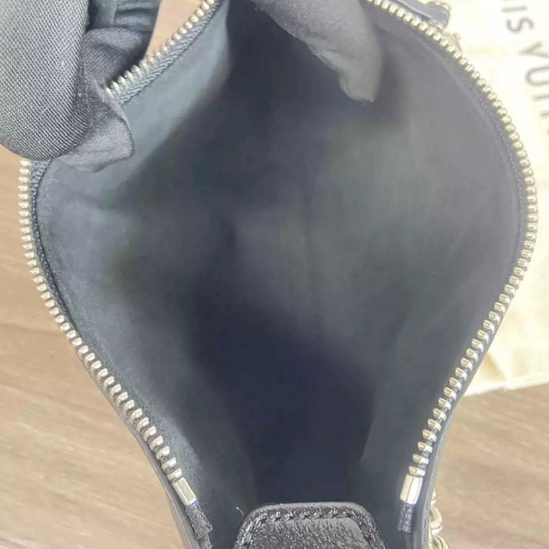 LV SLIM TRUNK橫版黑銀谷爱凌小號盒子肩背斜背包23*12*4 全新閒置配件塵袋-1