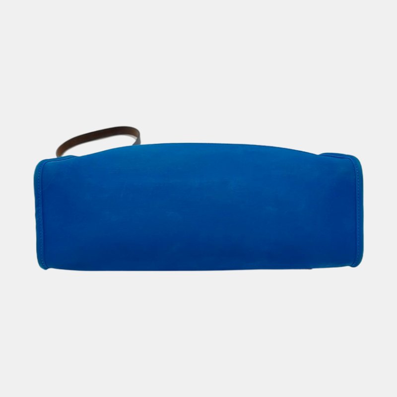 HERMÈS Herbag 31 坦尚尼亞藍帆布手提包 肩背包 斜背包 X刻-5
