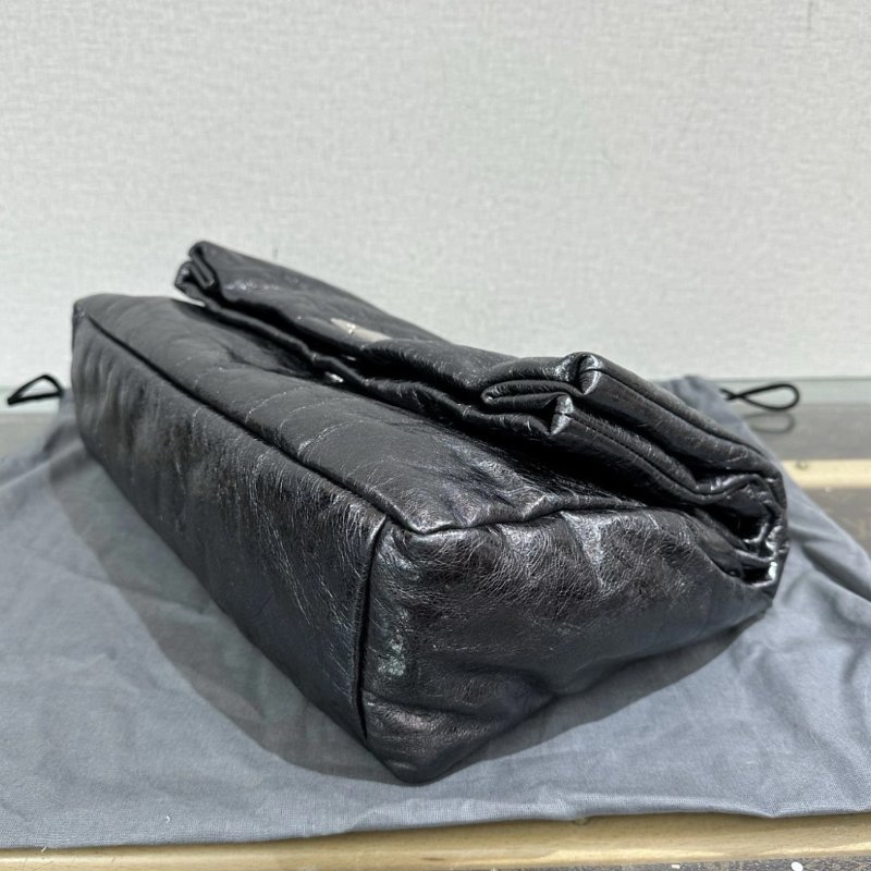 BALENCIAGA 珠光 MONACO 中號 31*22*10 99新配件盒子塵袋-4