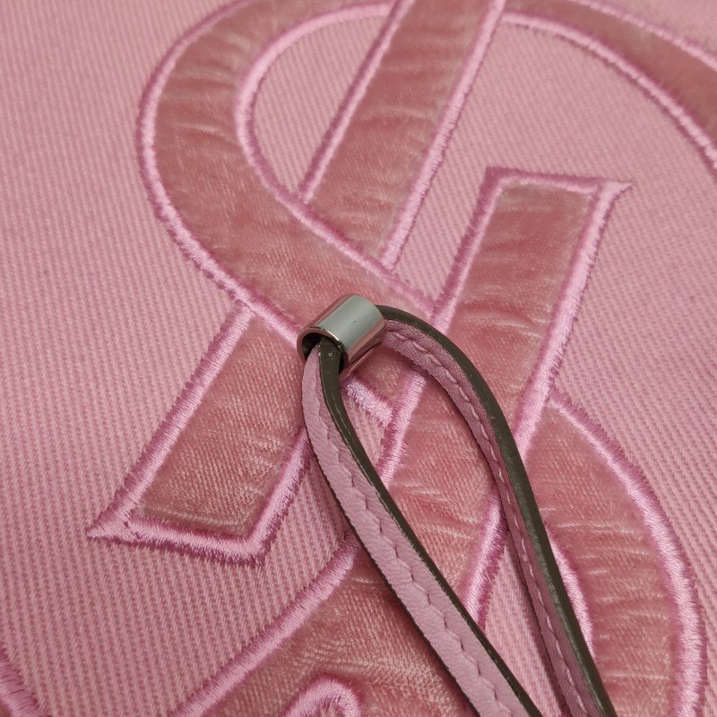 Saint Laurent 牛皮 帆布 純色 YSL 標誌 單肩包-13