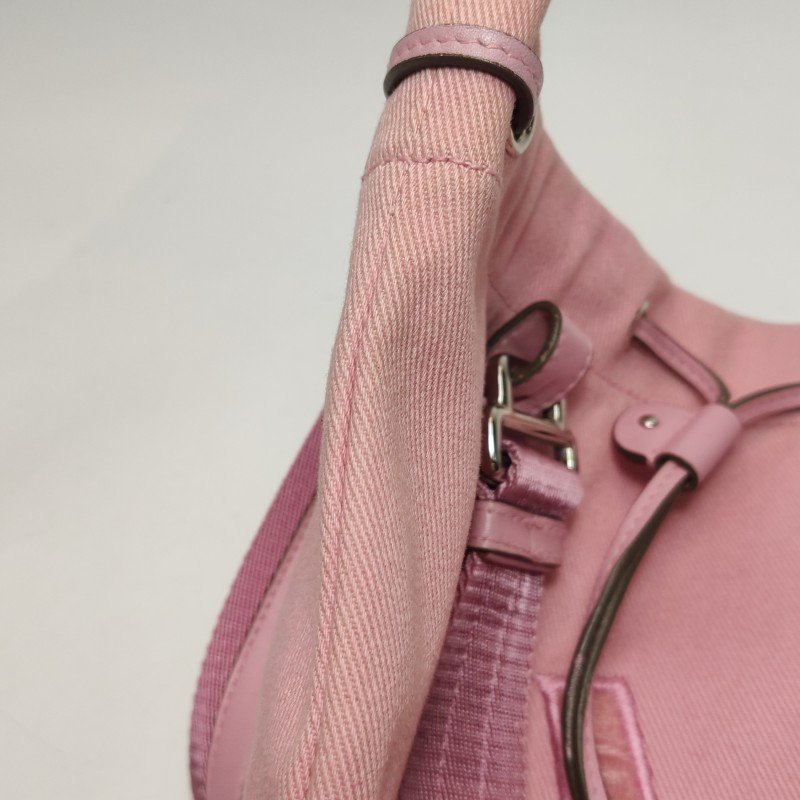 Saint Laurent 牛皮 帆布 純色 YSL 標誌 單肩包-15