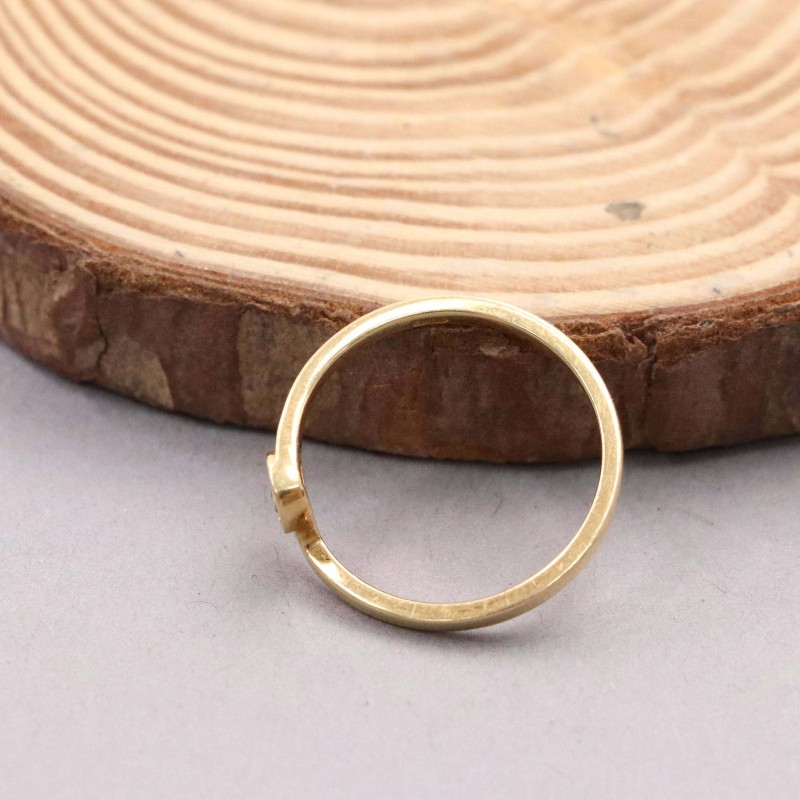 Gucci古馳 GG Running系列18K玫瑰金戒指 14碼-5