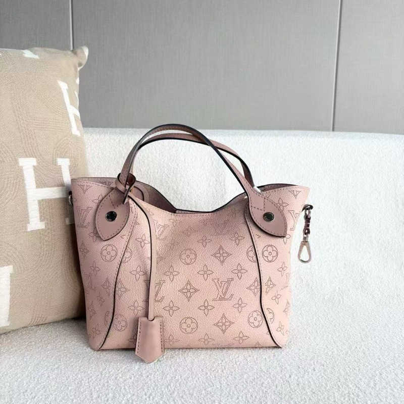 ✨Lv月光女神 藕粉色月光女神 全皮款高價款hina托特 98新配件塵袋-0